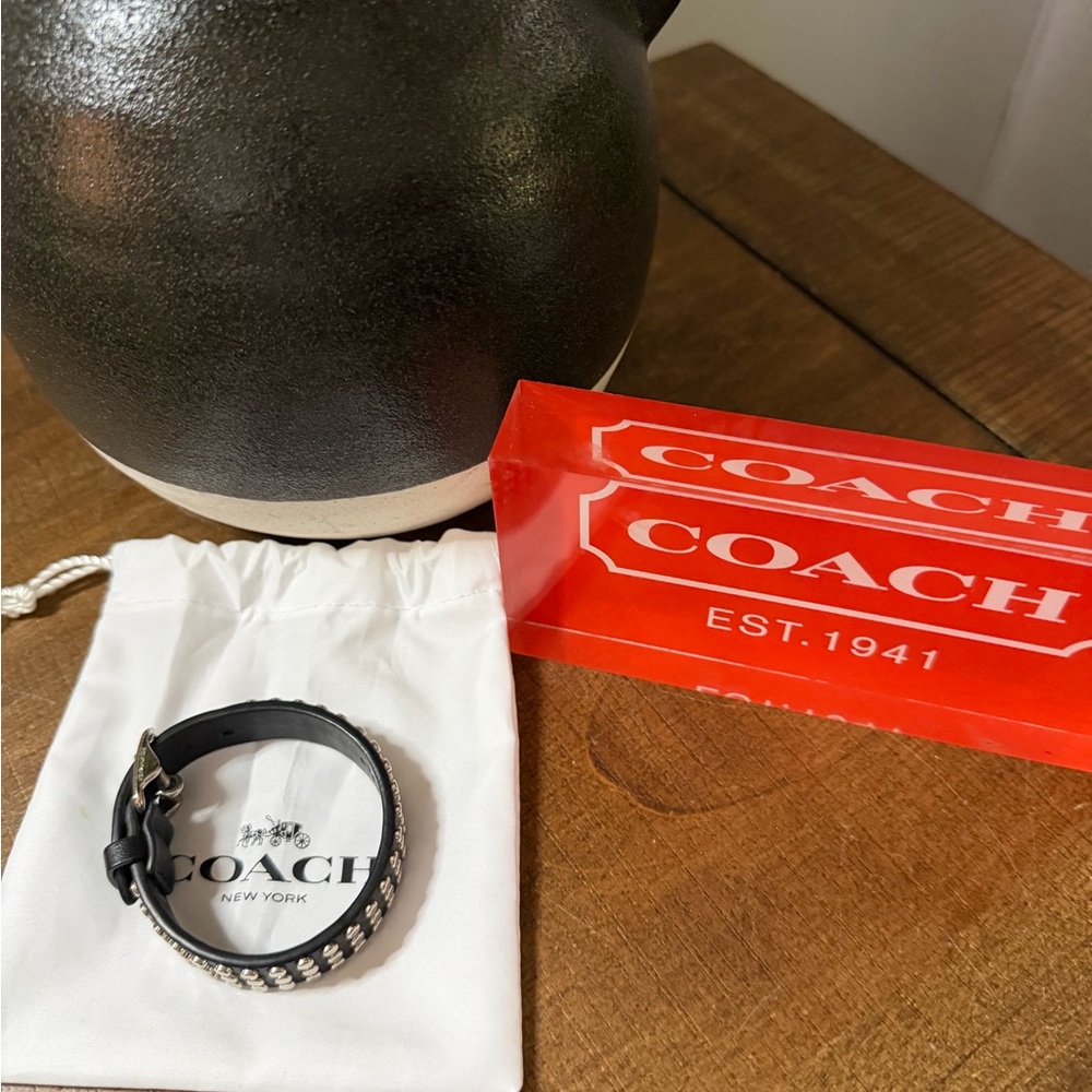 Coach Studded Leather Bracelet - Picture 10 of 10